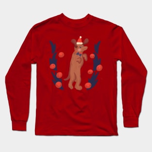 Wiener Dog Christmas Long Sleeve T-Shirt